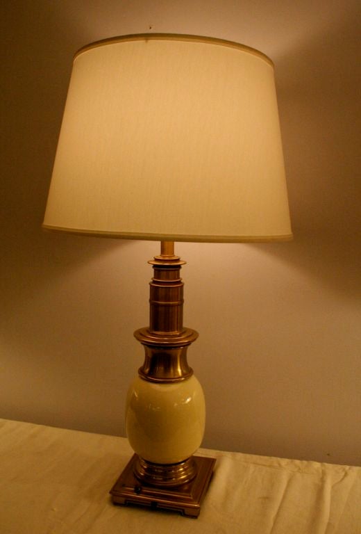 Pair of Hollywood Regency Stiffel Table Lamps 4