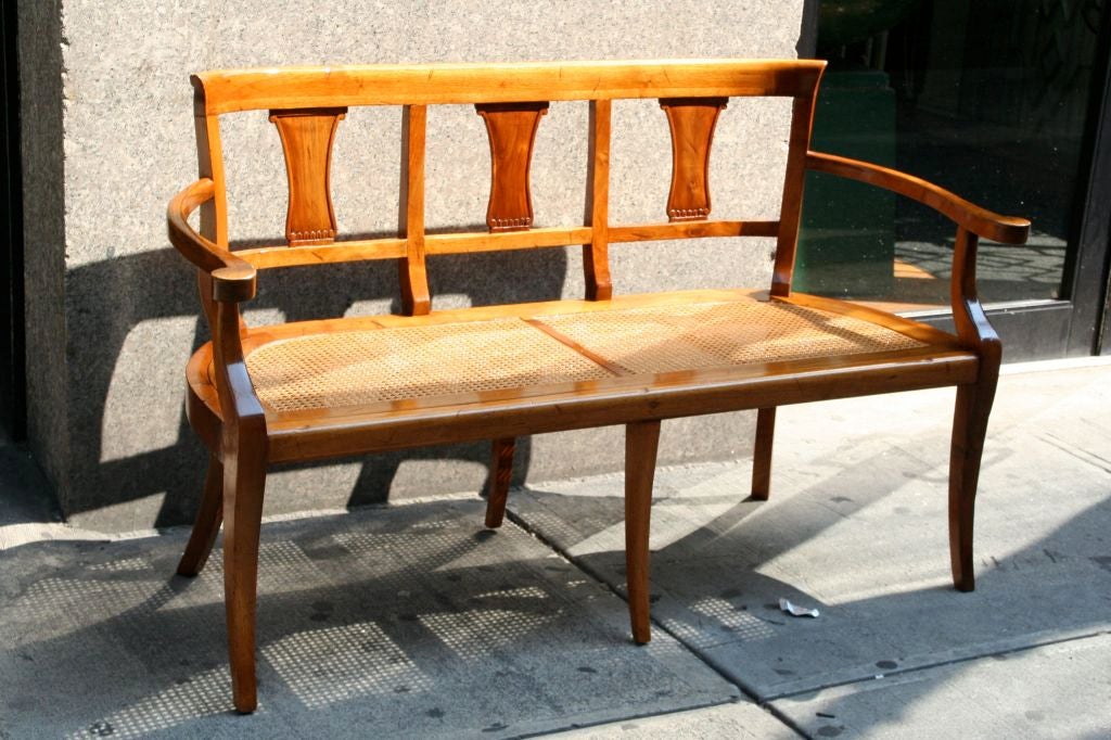 Italian Caned  Bench