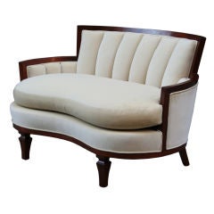 Pair of Italian Kidney Shaped Setteess 5