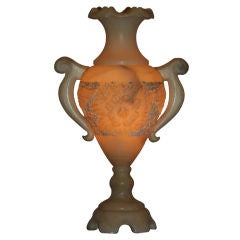 Carved Alabaster Table Lamp 1