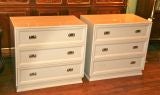 Pair of Lacquered Chest of Drawers