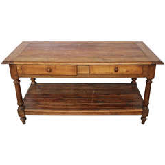 Antique Provincial Pine Drapers Table