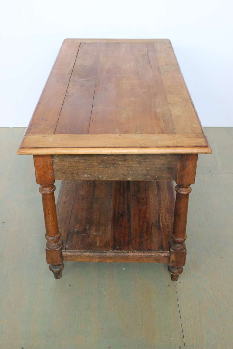 19th Century Provincial Pine Drapers Table