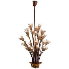 French 1960s Tulip Chandelier