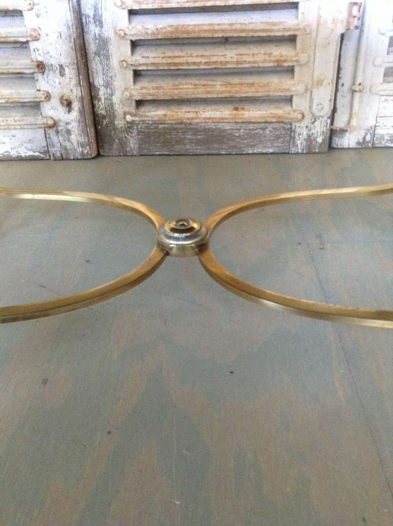 Brass Exceptional French Coffee Table