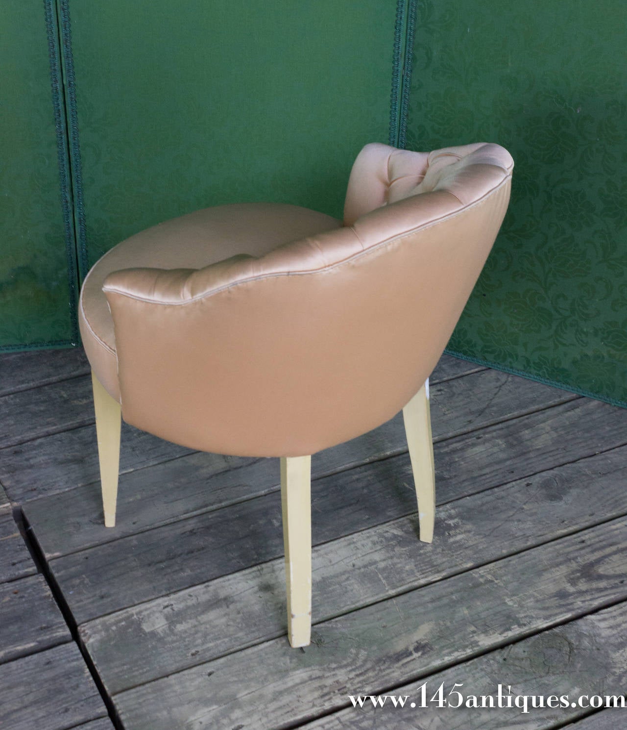 vanity stool with back