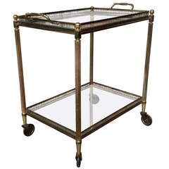French Brass Bar Cart