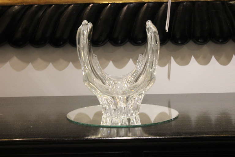 French Vannes Crystal Bowl 1