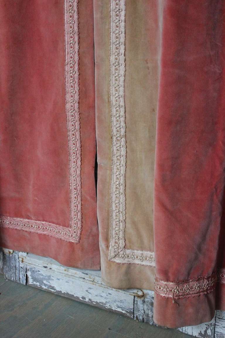 victorian velvet curtains