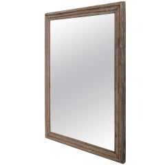 French 19th Century Mercury Mirror with a Wooden Back