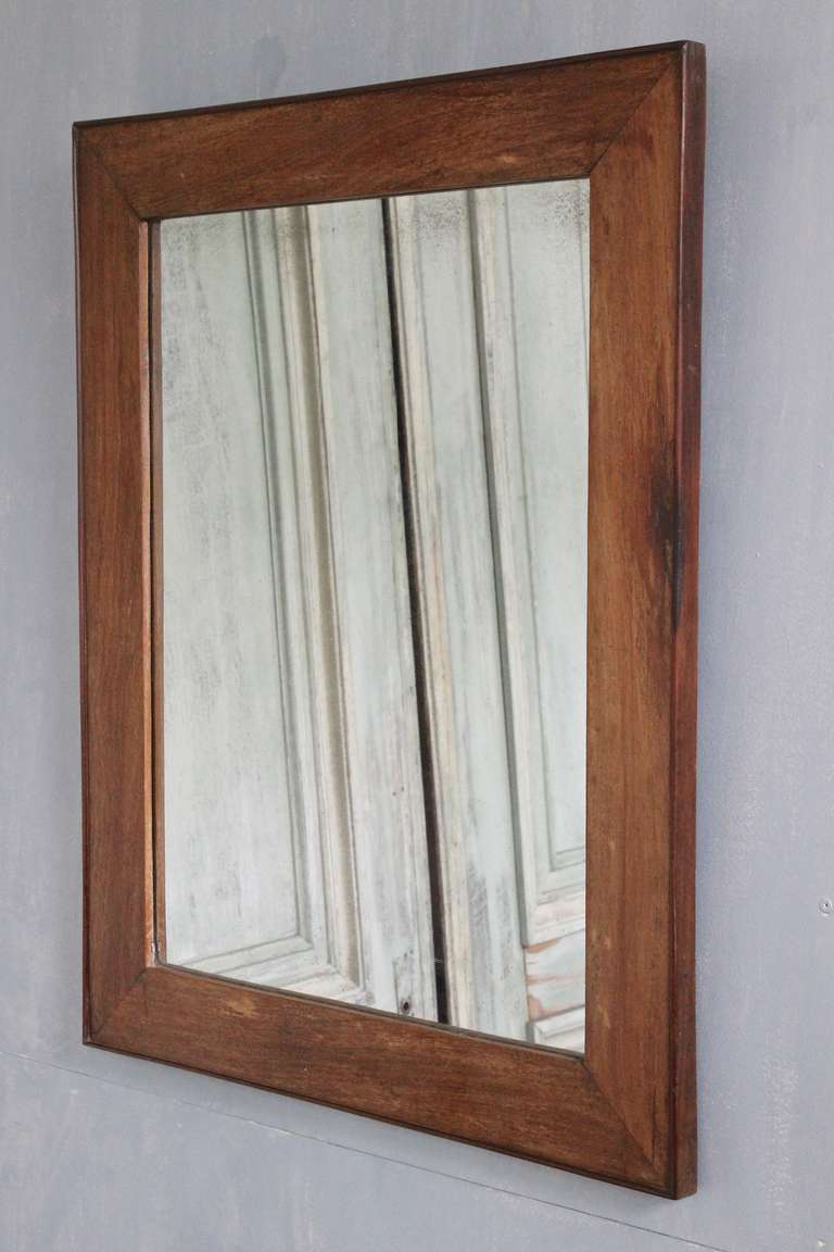 French 19th Century Mahogany Framed Mirror 2