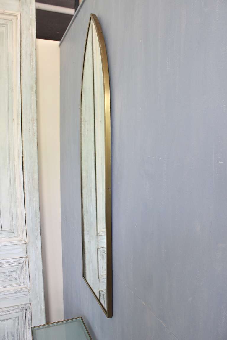 Pair of Mid-Century Modern Arched Mirrors In Good Condition In Buchanan, NY