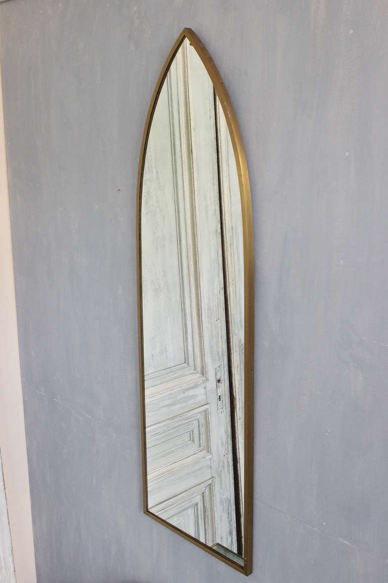 Pair of Mid-Century Modern Arched Mirrors 1
