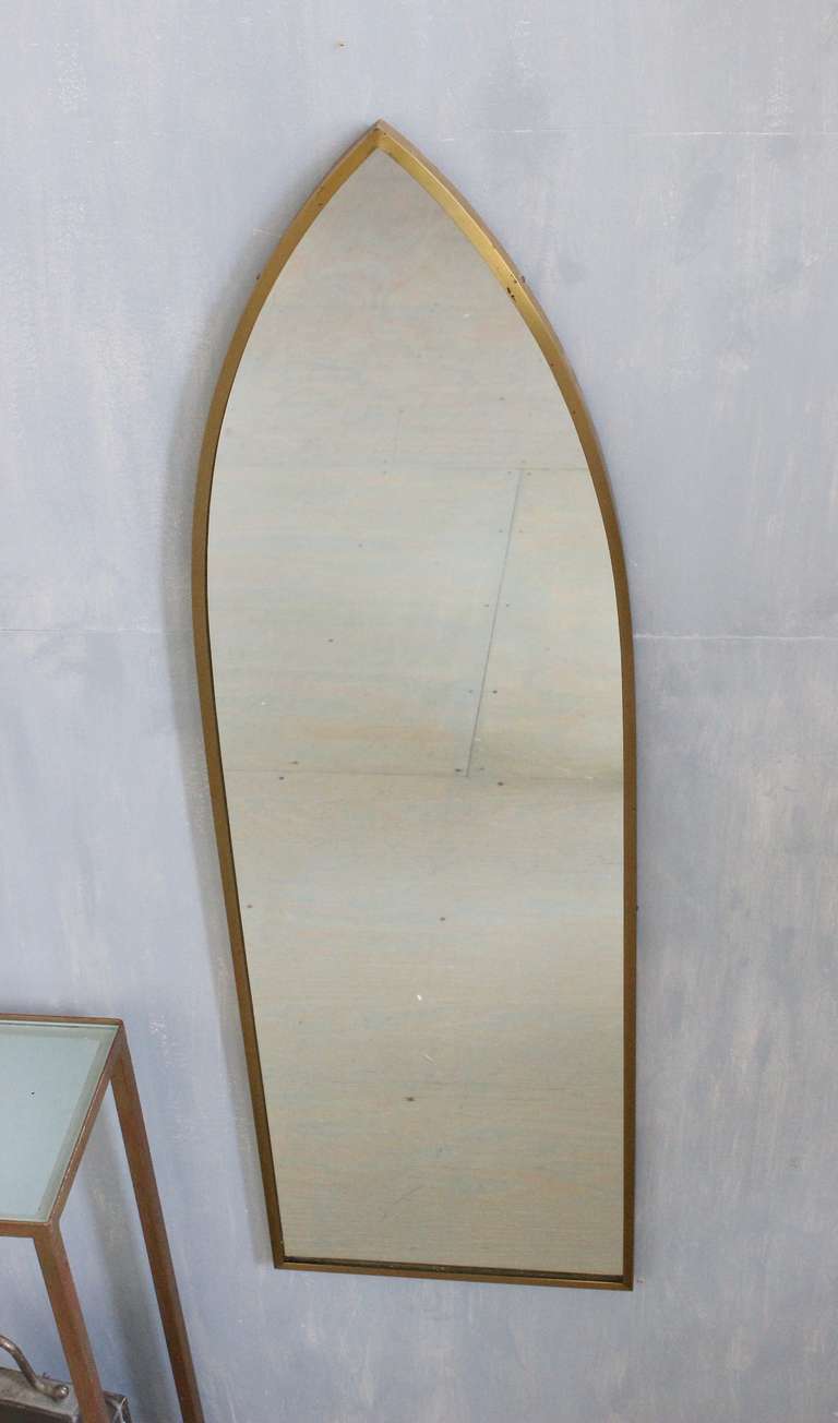 Pair of Mid-Century Modern Arched Mirrors 2