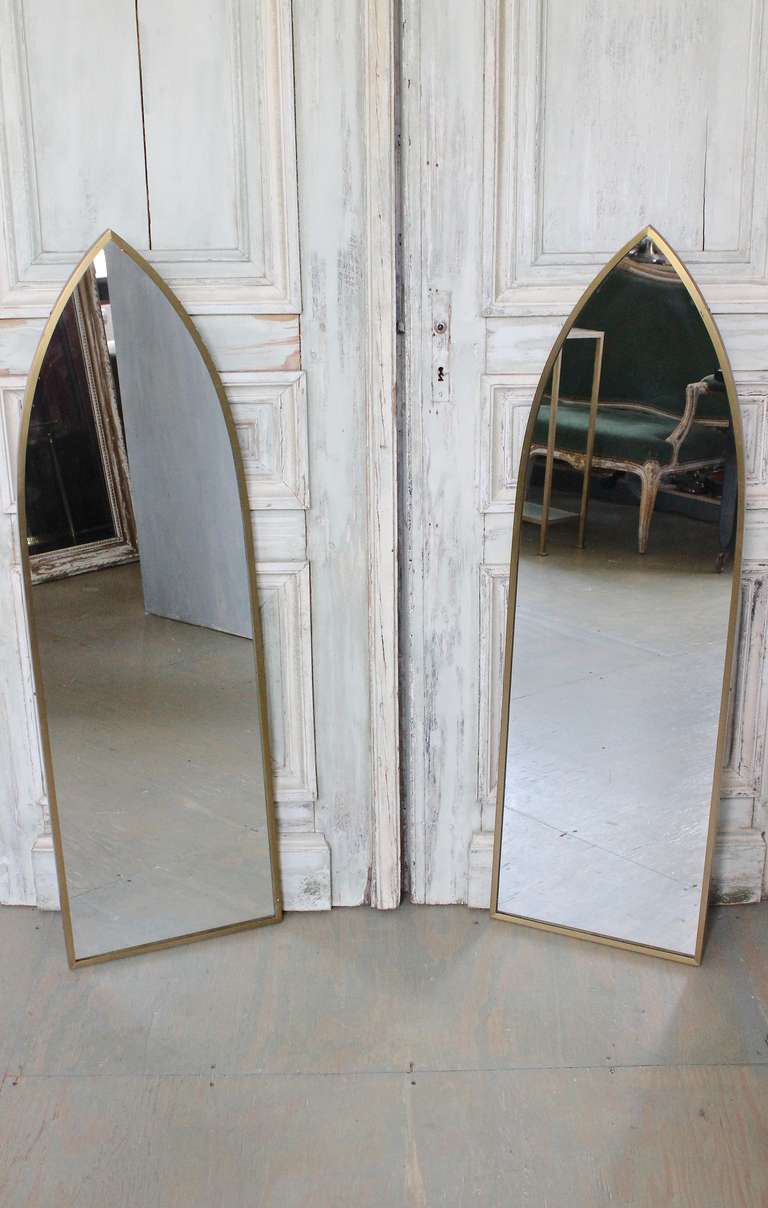 Pair of Mid-Century Modern Arched Mirrors 3