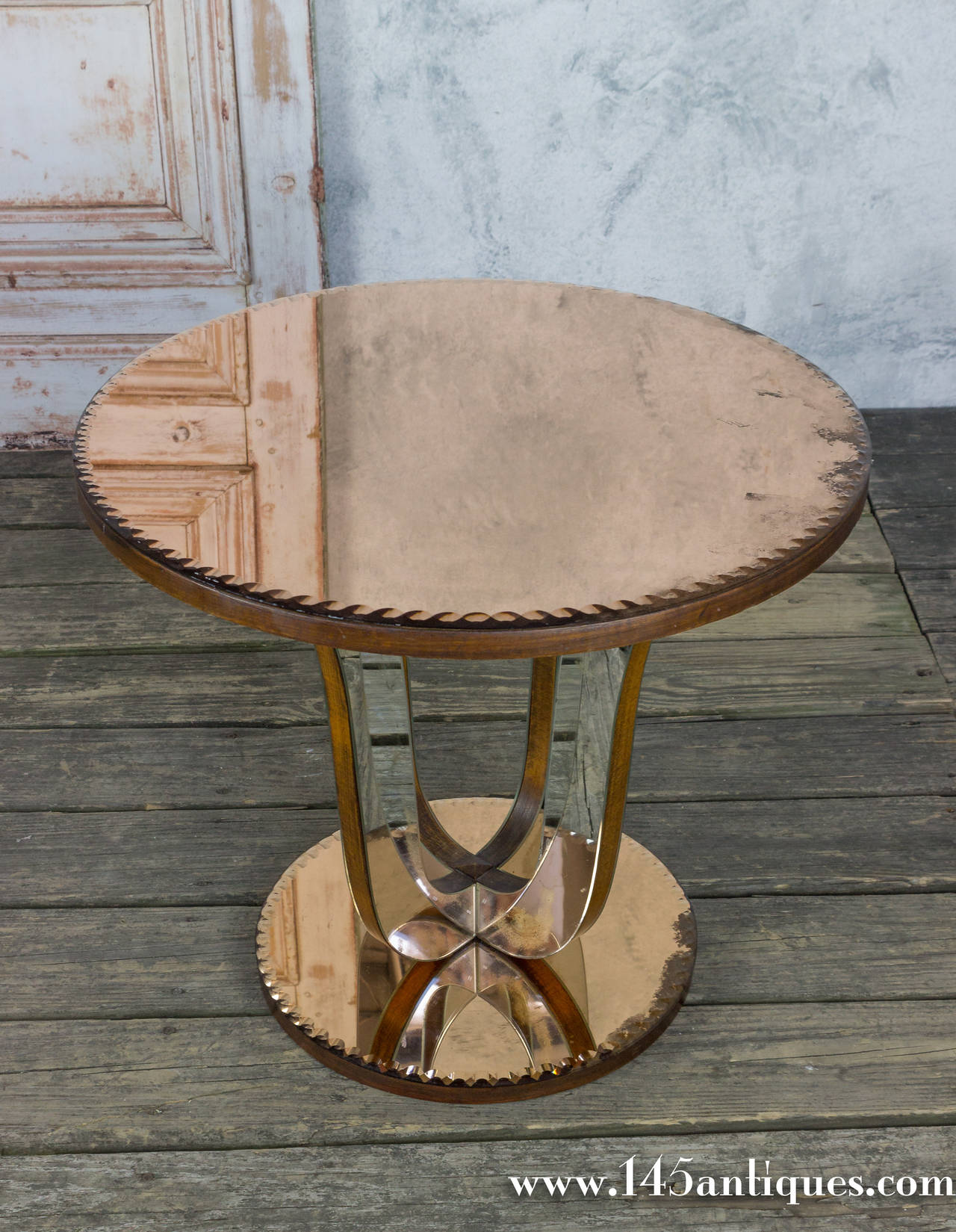 French Mirrored End Table 6