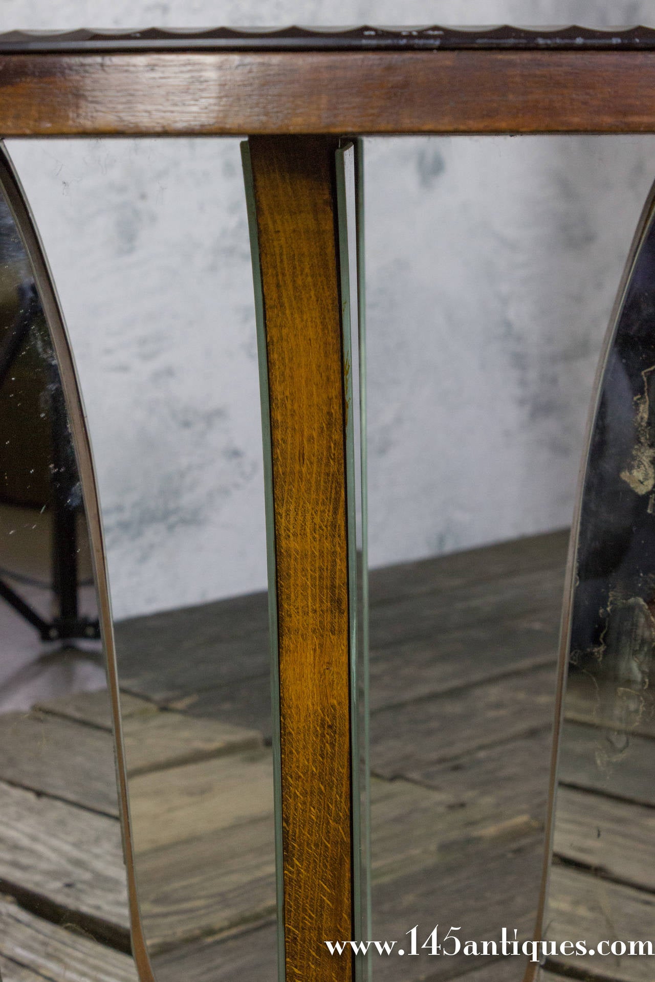 Mid-20th Century French Mirrored End Table