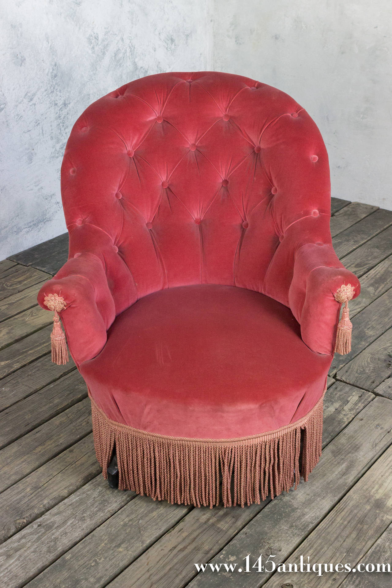 Large and Comfortable Tufted Armchair, French, Napoleon III 4