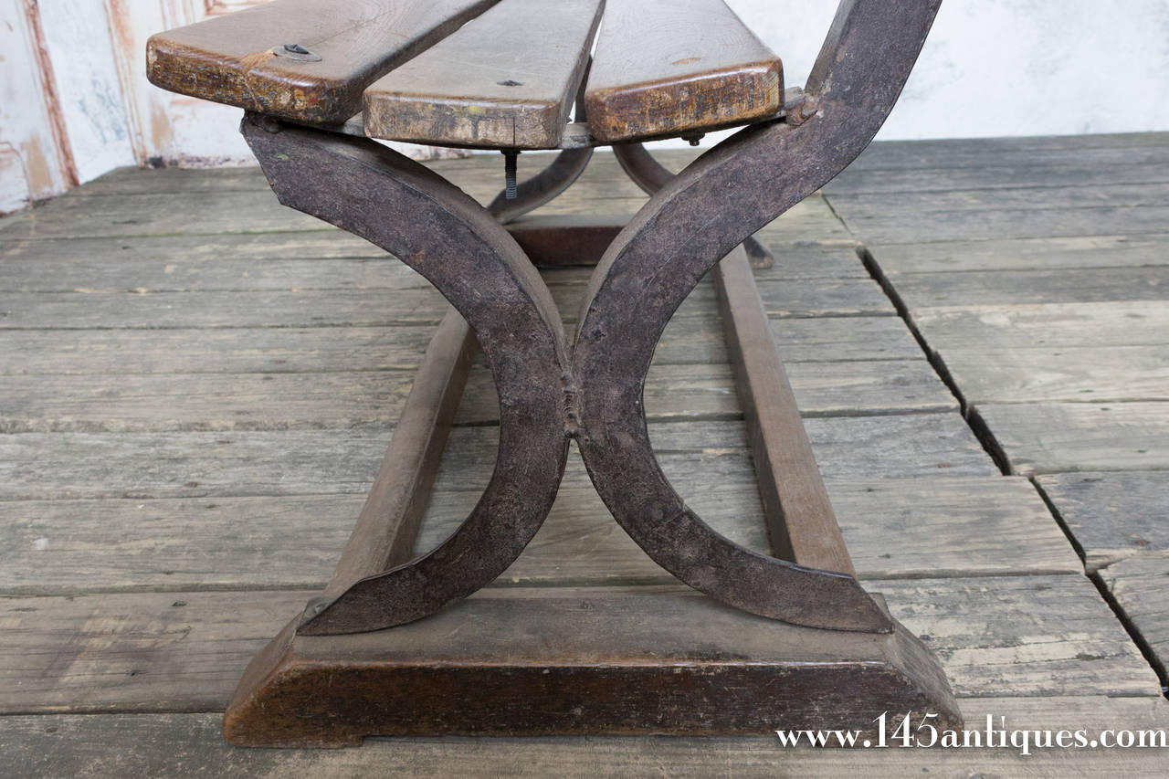 Early 20th Century French Industrial Bench