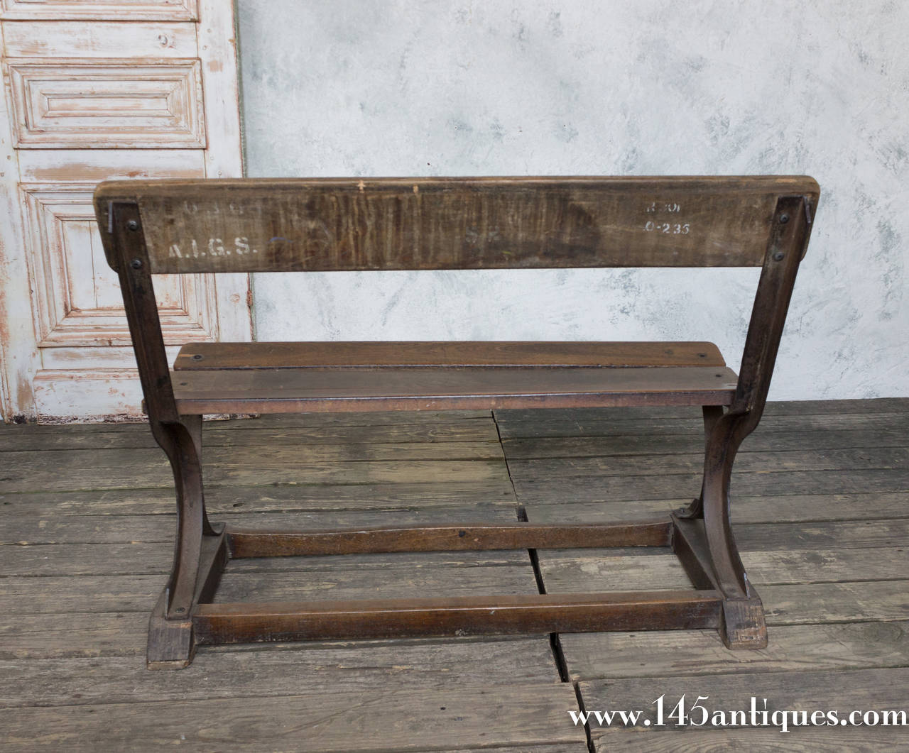French Industrial Bench In Excellent Condition In Buchanan, NY