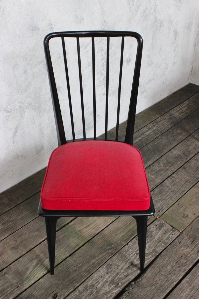 Mid-20th Century Set of Six Mid-Century Modern Dining Chairs