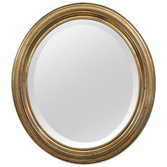 Antique Early 20th Century, Napoleon III Oval Mirror