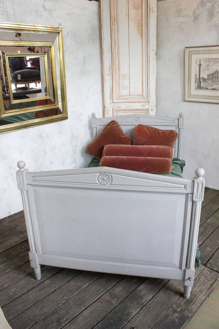 20th C. Pair of French Directoire Style Wooden Twin Beds at 1stDibs