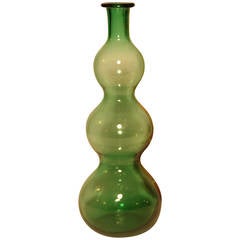Italian Mid-Century Empoli Glass Vase