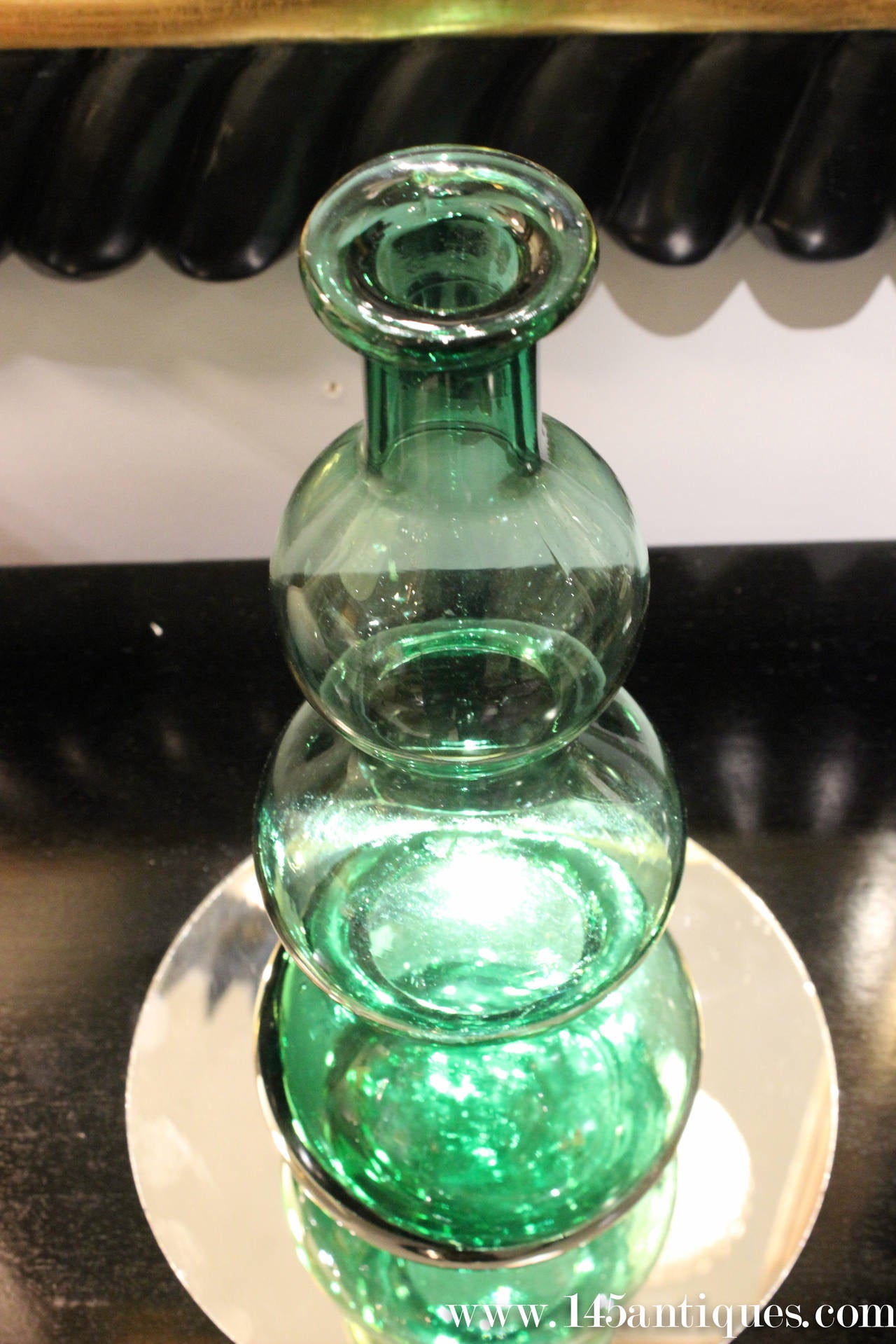 Mid-20th Century Italian Mid-Century Empoli Glass Vase
