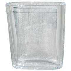 Rectangular Scandinavian Crystal Vase