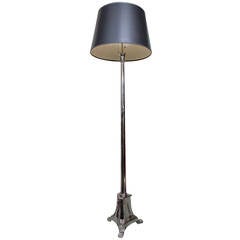 French Neoclassical Style Nickel-Plated Floor Lamp 1