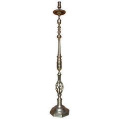 French 1940's Bronze Floor Lamp