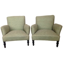 Pair of French Napoleon III Armchairs
