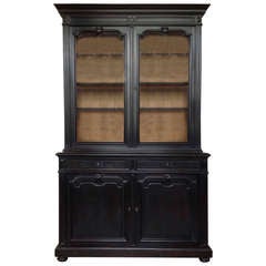 Ebonized French 19th Century Bookcase