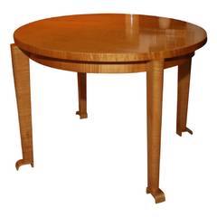 Vintage Sycamore Occasional Table by Andre Arbus, circa 1935
