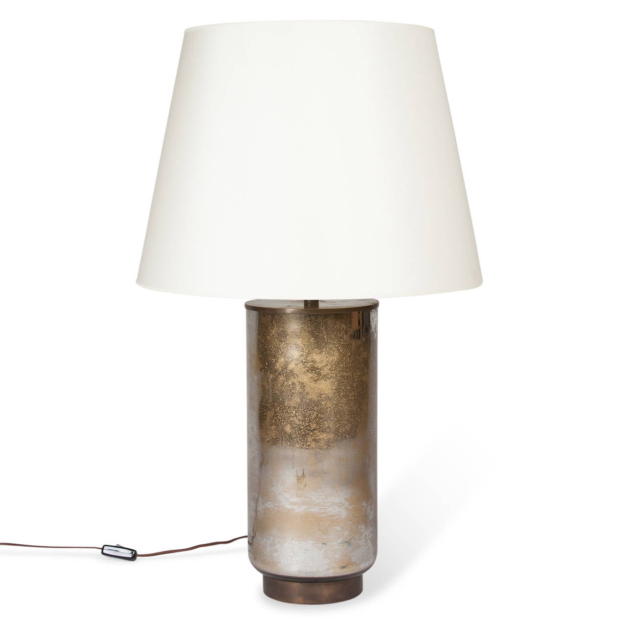 Single Large Mercury Glass Table Lamp, 1960s