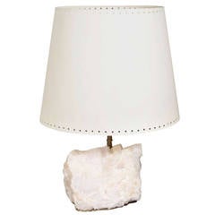 Quartz Crystal Table Lamp in the Manner of Jean-Michel Frank