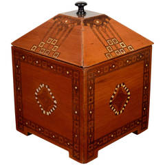 Inlaid Wooden German Box, circa 1900 8