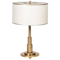 Bronze Machine Age Table Lamp, American Late 1920s