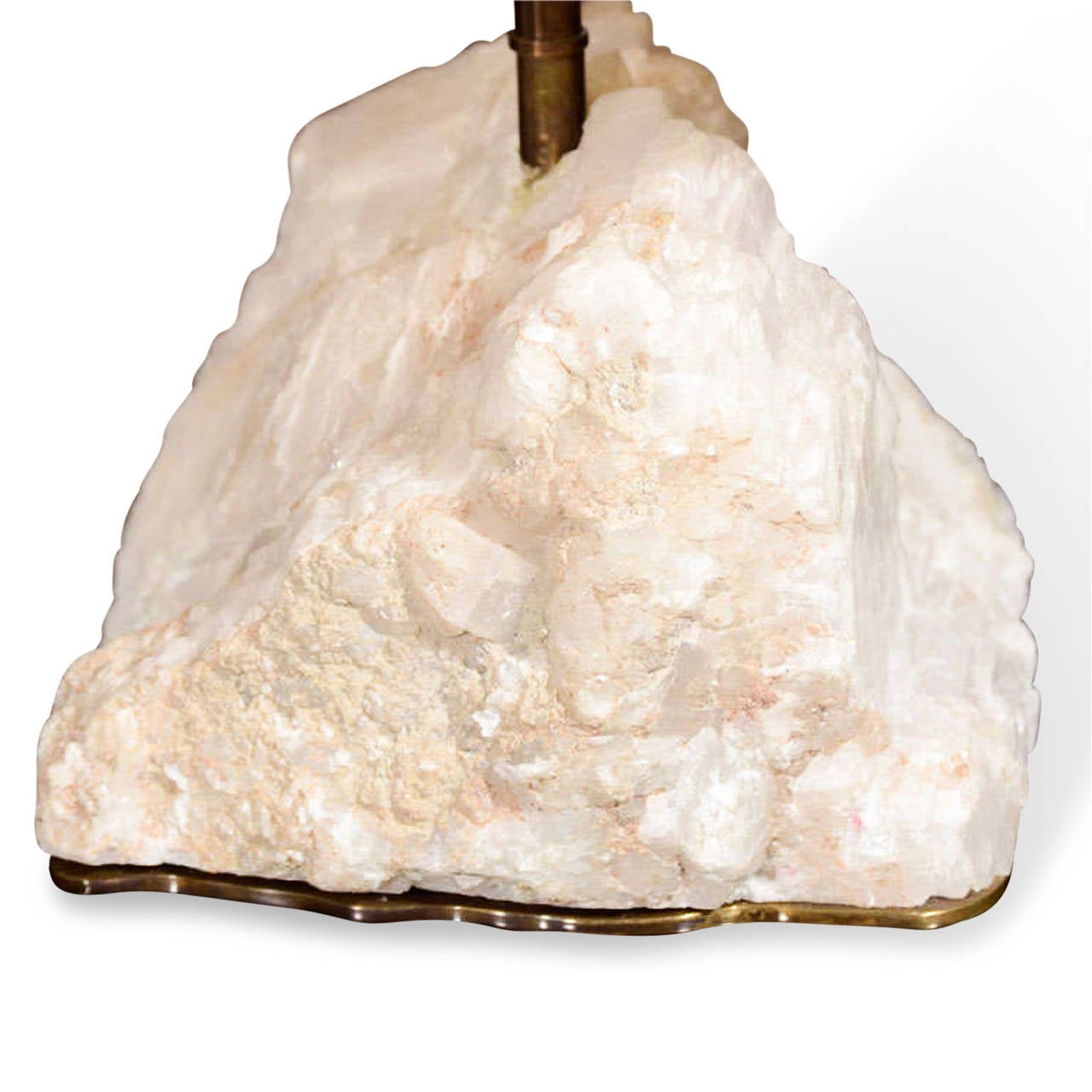 Quartz Crystal Table Lamp in the Manner of Jean-Michel Frank