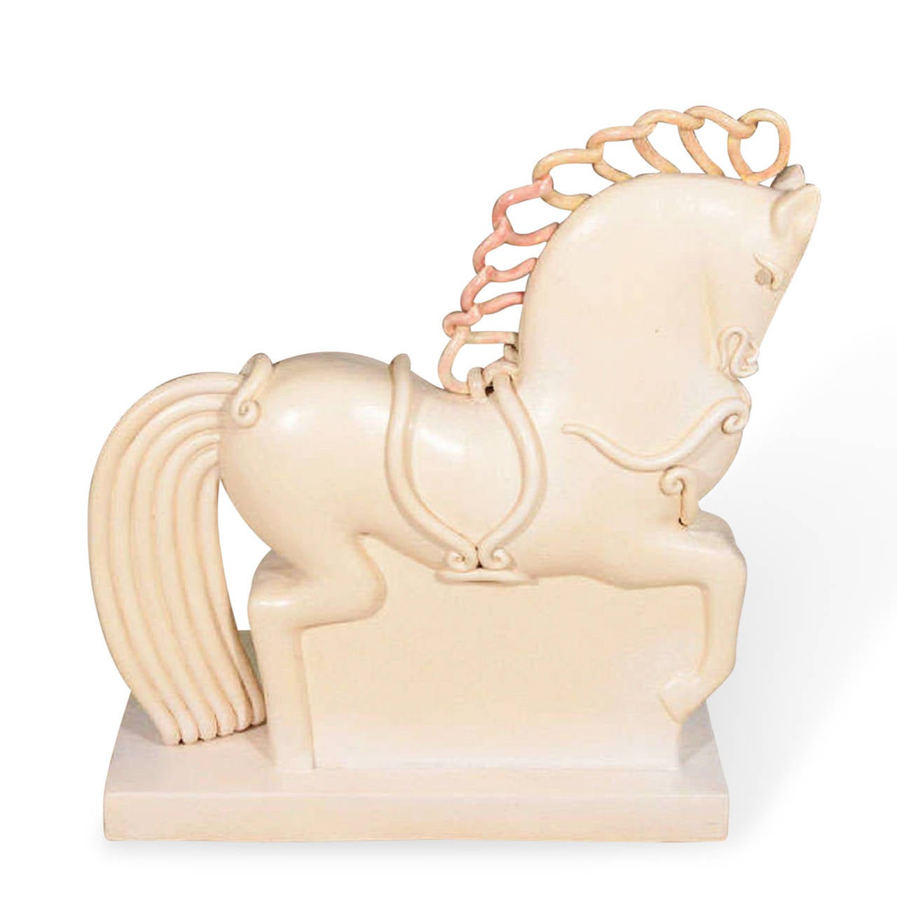 Ceramic Horse by Colette Gueden for Primavera, French 1930s 2