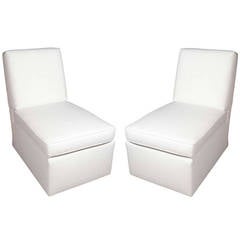 Pair of Slipper Chairs by Billy Baldwin, American, 1950s