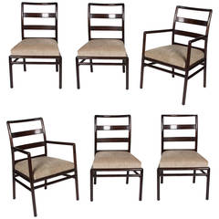 Set of Six Ladder Back Dining Chairs by Robsjohn-Gibbings, American, 1950s