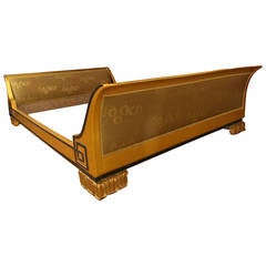 Gold-Leaf Bed by Michel Dufet, French, 1925 4