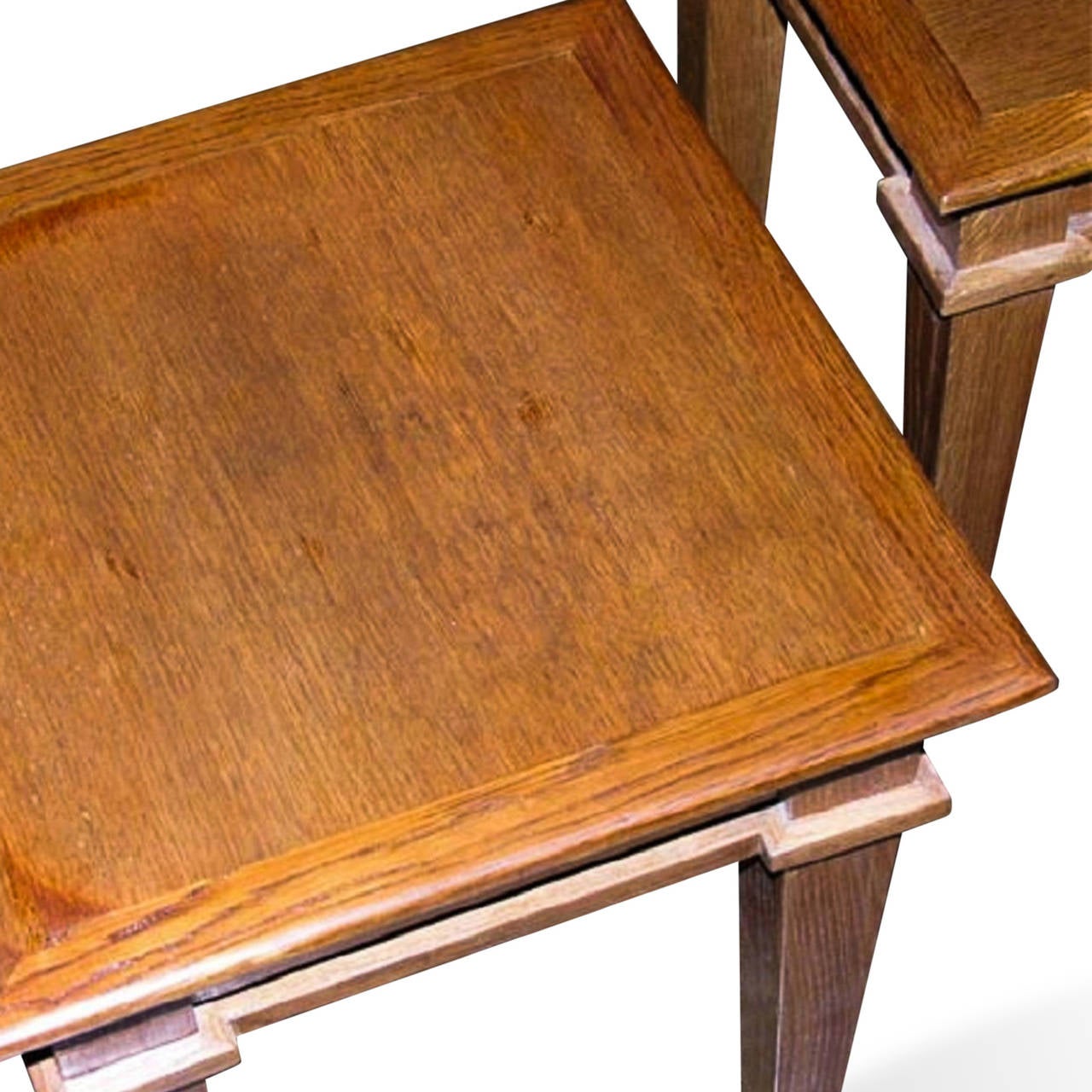 Oak End Tables by Andre Arbus, French 1940s 1