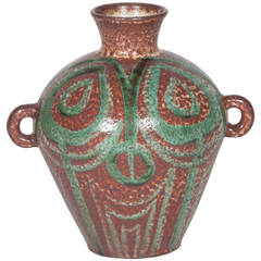 Ceramic Vase by Accolay, French, circa 1950