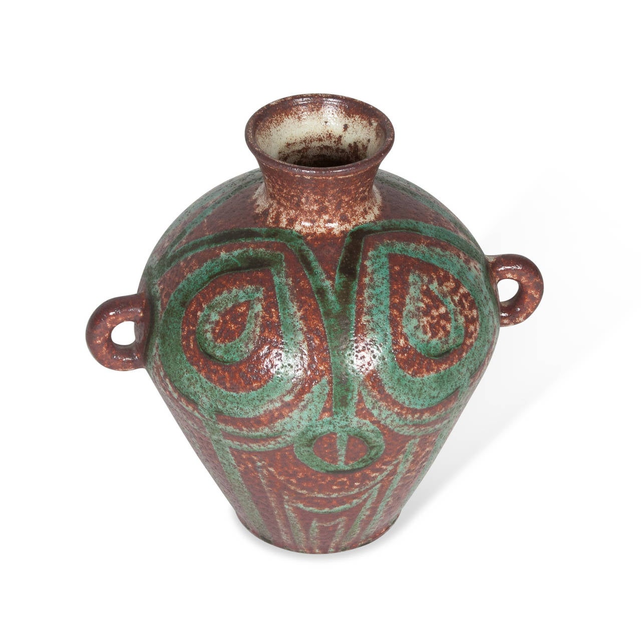 Mid-20th Century Ceramic Vase by Accolay, French, circa 1950 For Sale