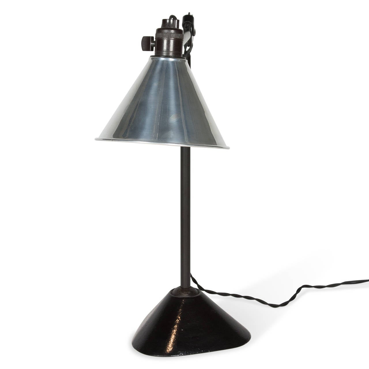 Steel Industrial Task Lamp, French circa 1930