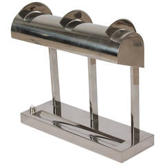 Modernist Chrome Desk Lamp, French 1930s
