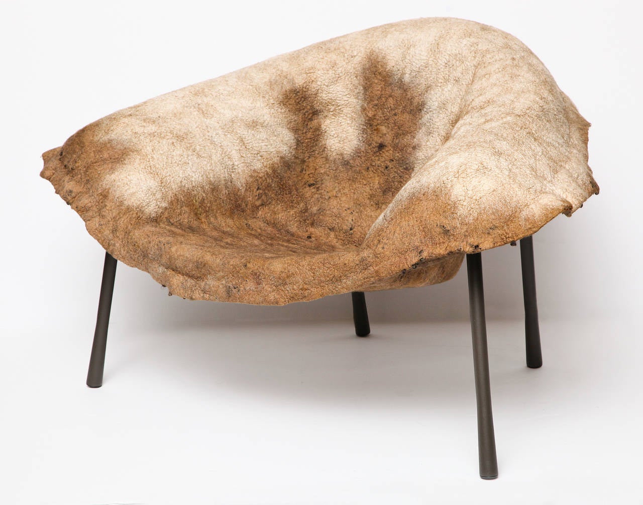 Akka Leh I Unique Armchair and Footrest by Ayala Serfaty In Excellent Condition In New York, NY